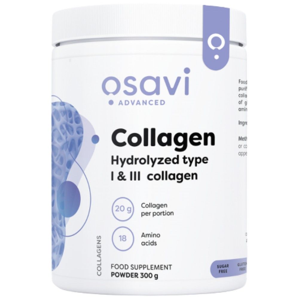 Collagène Peptides hydrolysés | Type I & III - 300 grammes