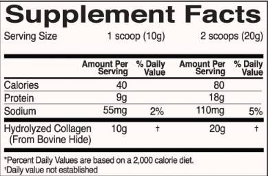 Peptides de collagène - 262,5 grammes
