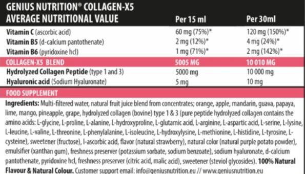 Collagène X5 Liquide - 500 ml