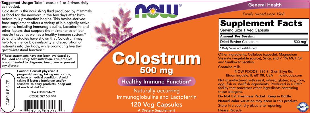 Colostrum 500 mg - 120 capsules