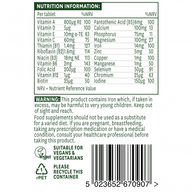 Compléter multi-vitamines et minéraux - 90 comprimés