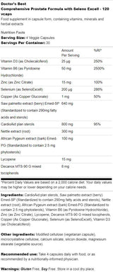 Formule de prostate complète | Avec Seleno Excel - 120 capsules