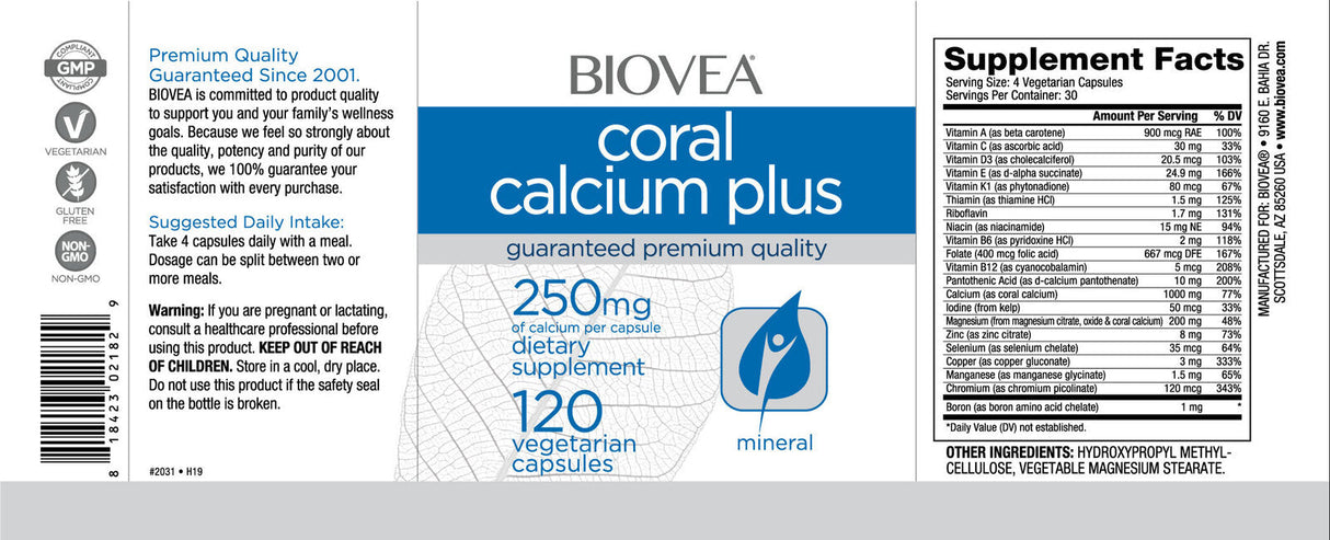 Coral Calcium plus 1000 mg/120 Caps
