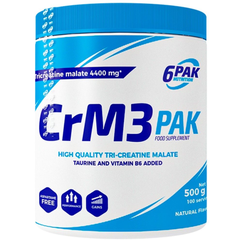 CRM3 PAK (Tri-créatine Malate + Taurine) - 500 grammes