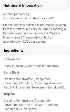 Monohydrate de créatine croisée - 500 grammes