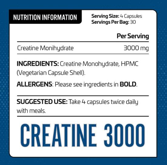 Créatine 3000 - 120 capsules