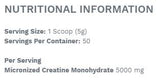 Créatine monohydrate - 250 grammes