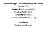 Créatine monohydrate - 500 grammes