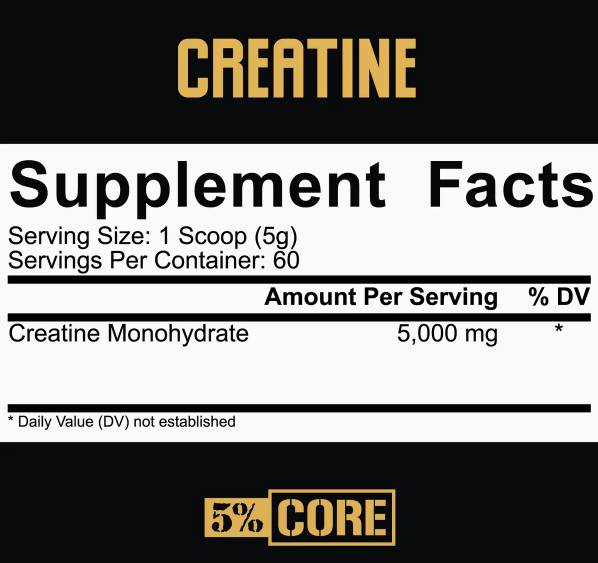 Poudre monohydrate de créatine | Série de base - 300 grammes