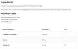 Créatine monohydrate + poudre de taurine 700 grammes
