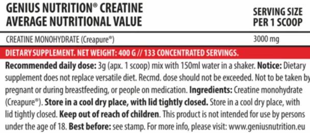 Créatine avec créage - 300 grammes