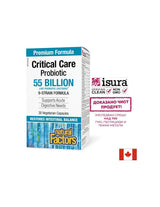 Probiotique - Probiotique pour soins intensifs, 55 milliards de probiotiques actifs, formule à 9 souches, 30 capsules V <tc>Natural Factors</tc>