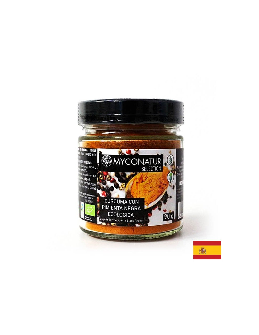 Curcuma au poivre noir écologique - Poudre de curcuma biologique (racine) au poivre noir, 90 g <tc>Myconatur</tc>