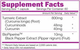Curcumine et bio perine - 60 capsules