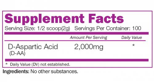D-aspartic Acid Powder 200 grammes