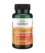 D-limonène Extrait de pelage orange pressé à froid 250 mg - 60 capsules de gel