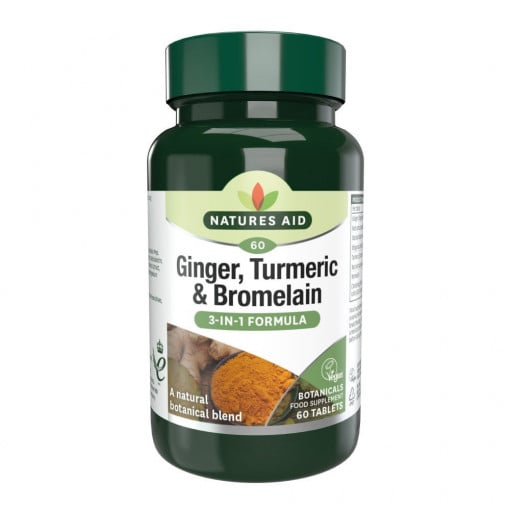 Gingembre, curcuma et bromélaïn 60 comprimés natures
