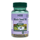Huile de graines noires avec de la vitamine D - 60 capsules