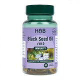 Huile de graines noires avec de la vitamine D - 60 capsules