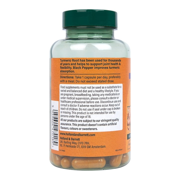 Turcuma haute résistance 600 mg | Avec poivre noir - 90 capsules