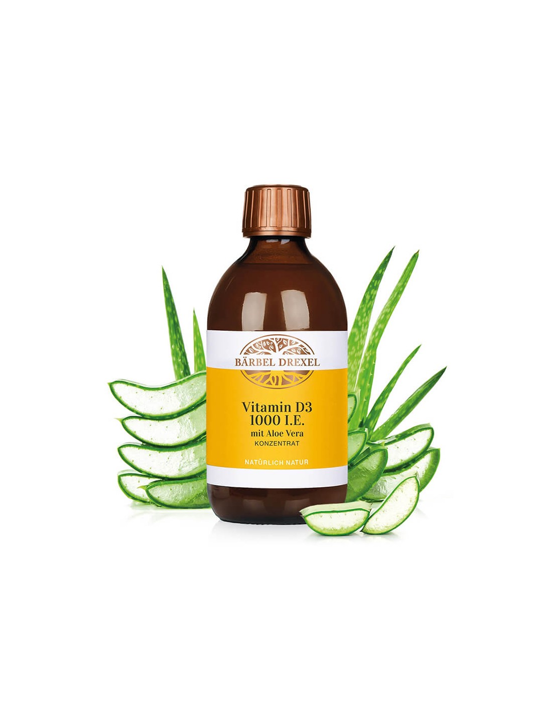 Vitamine D3 1000 UI + Aloe Vera - Force pour l'immunité, les os et les dents, 300 ml. <tc>Bärbel Drexel</tc>