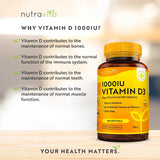 Vitamine D3 1000IU (25UG) 365 SoftGels