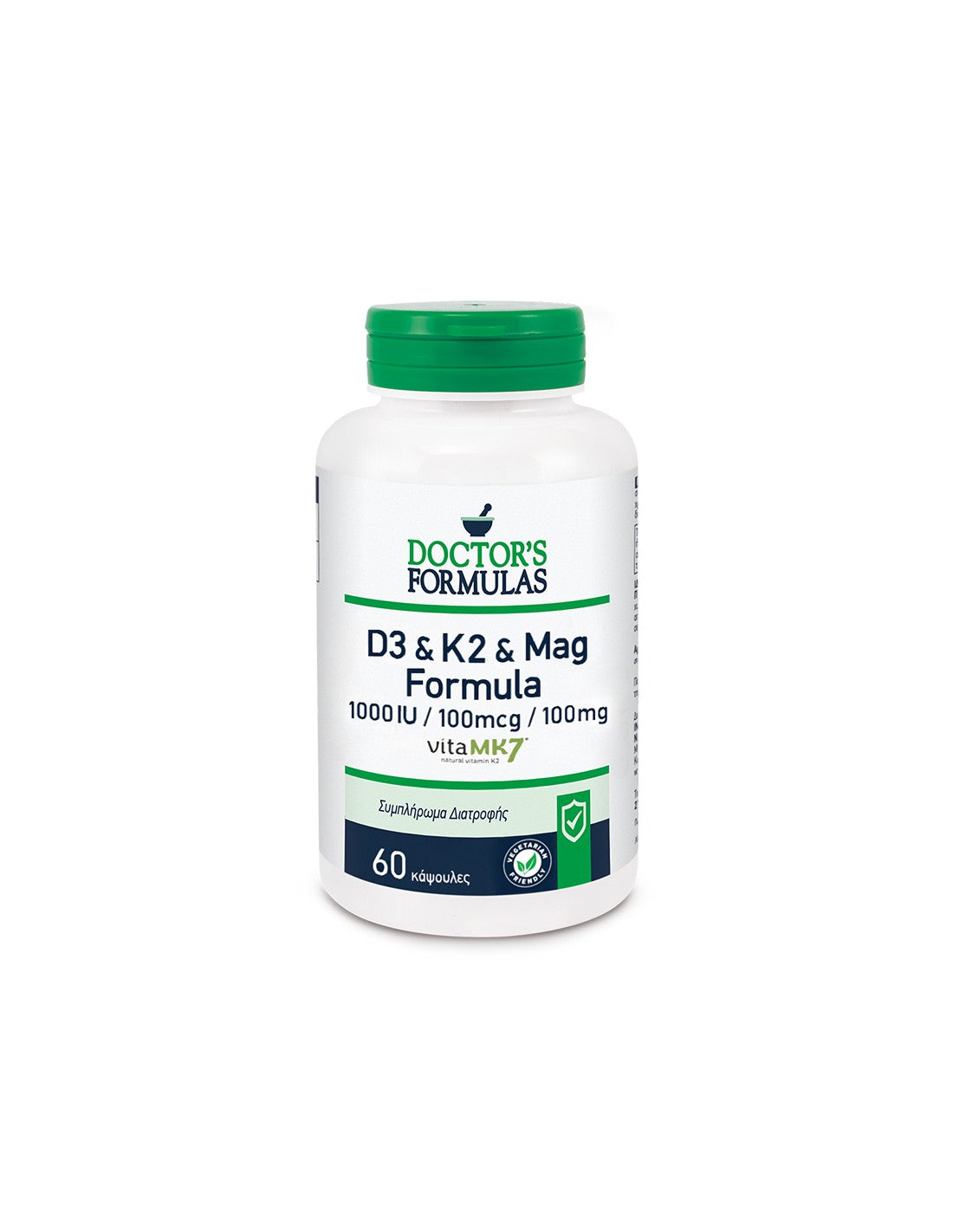 Formule D3 & K2 & MAG - Formule avec vitamine D3, K2 et Magnésium X 60 Capsules Formules Doctor