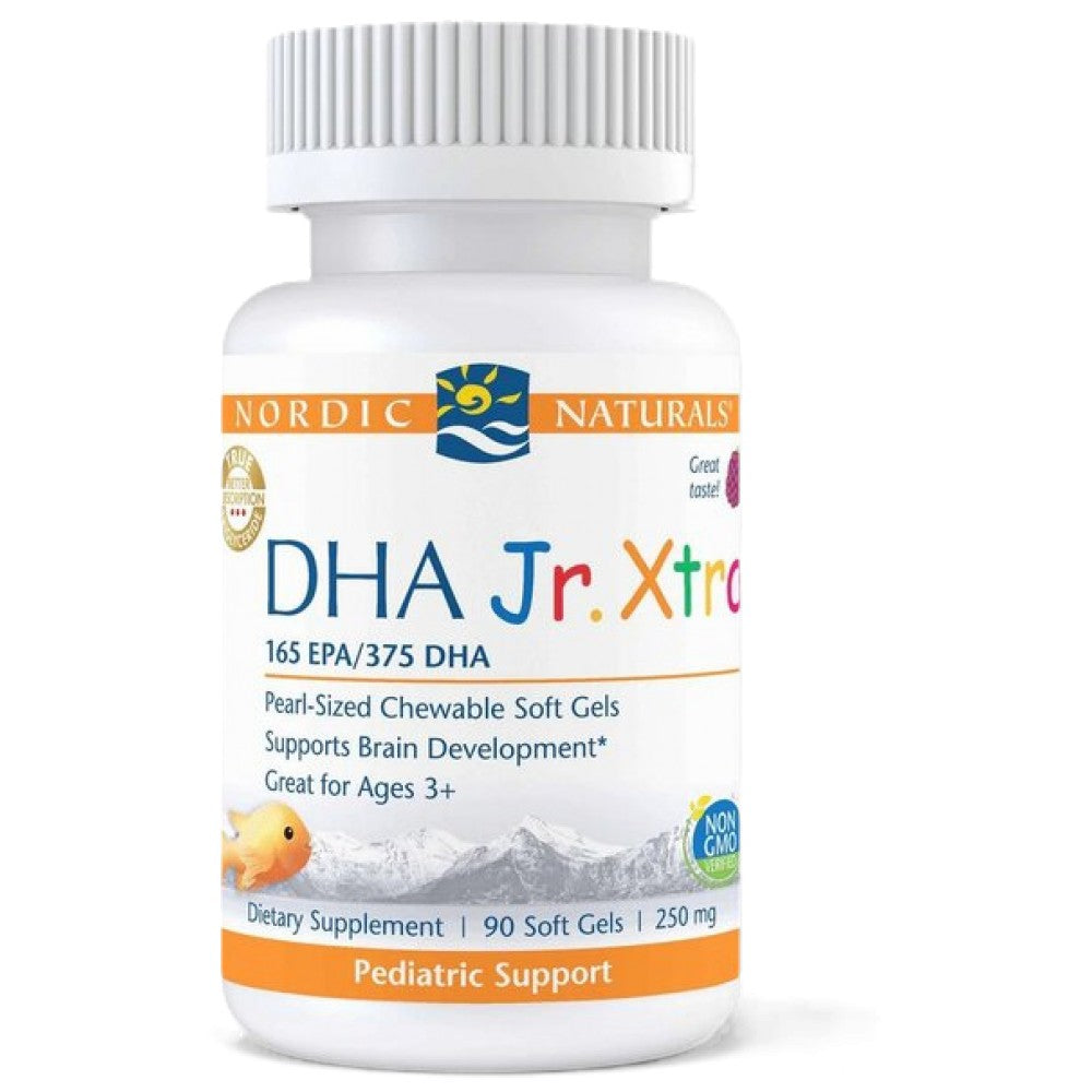 DHA Junior Xtra | 165 mg EPA et 375 mg DHA - 90 capsules de gel