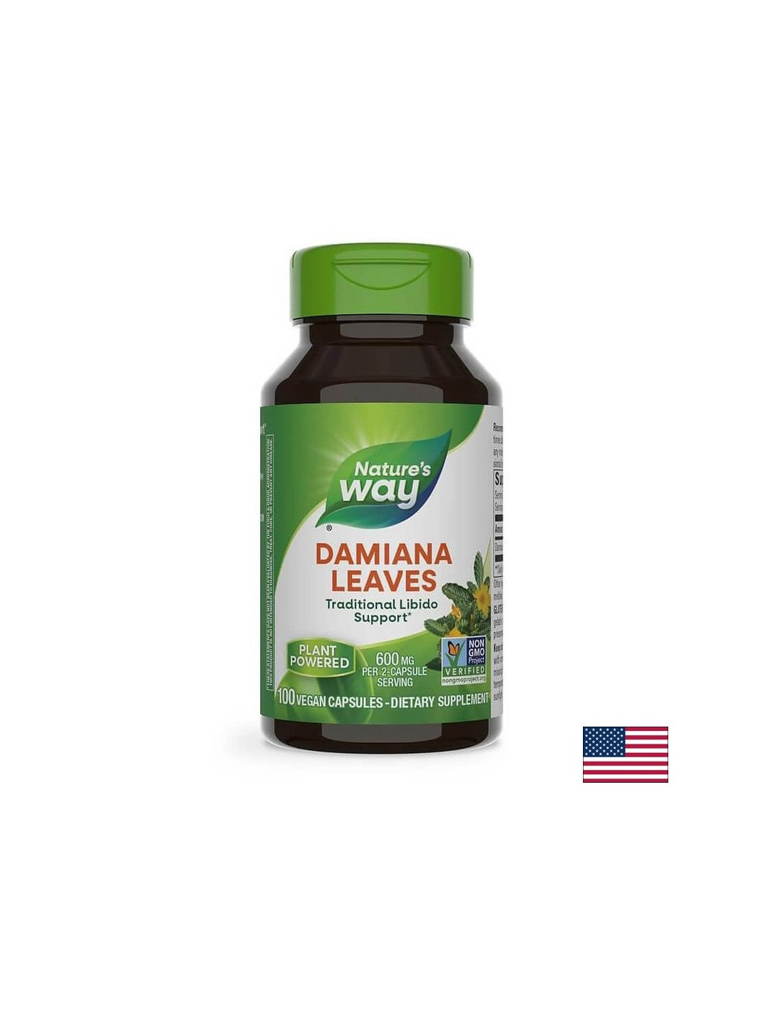 Feuilles de damiana - 100 capsules