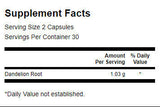 Racine de pissenlit 515 mg - 60 capsules