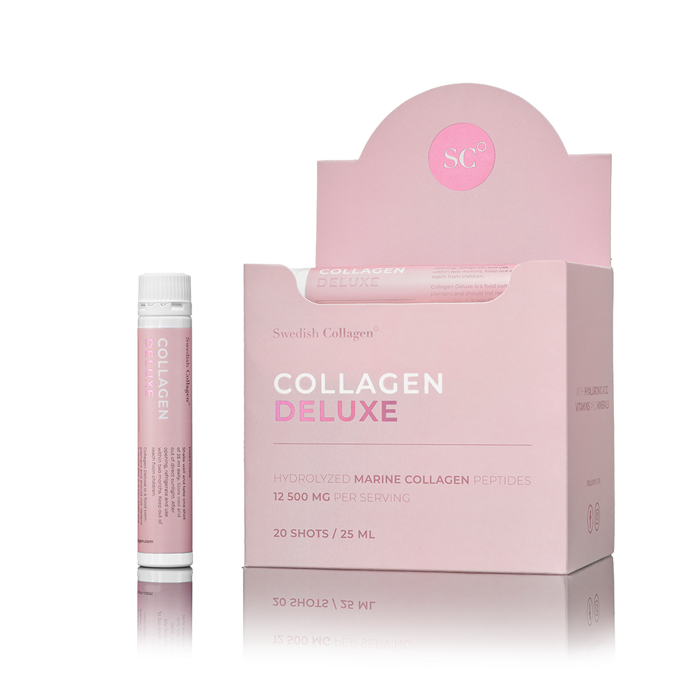 Collagène de poisson Deluxe® 12 500 mg avec de l'acide hyaluronique 75 mg 20 x 25 ml