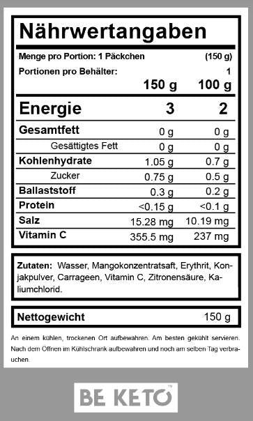 Diet Jelly Konjac - 150 grammes