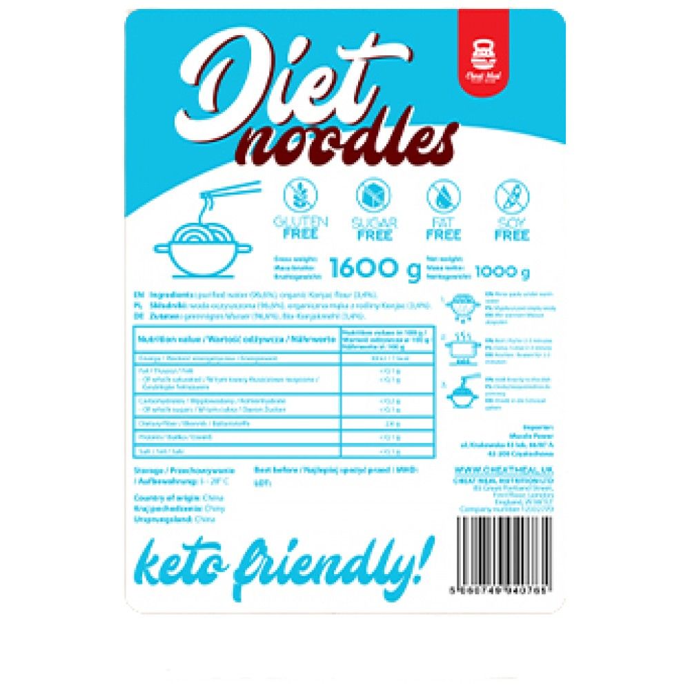 Nouilles de régime/de Konjac - 1000 grammes