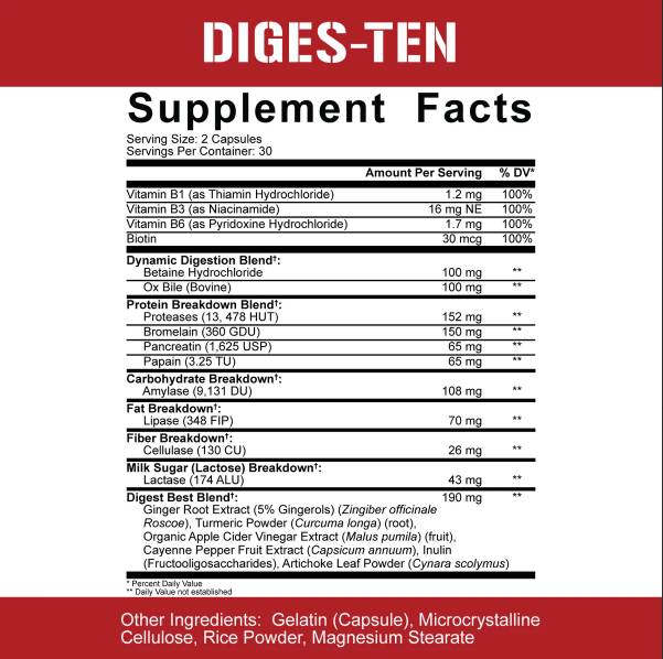 Défenseur digestif | Enzymes digestives + probiotiques - 2 x 60 capsules
