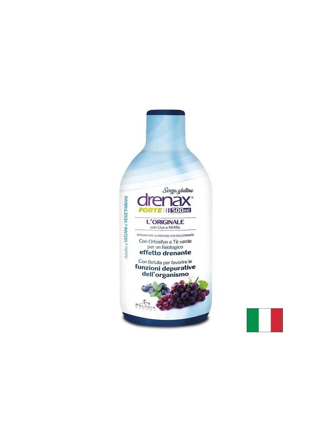 Formule diurétique avec graines de raisin et myrtille - Drenax - Drenax® Forte, 500 ml, 16 doses