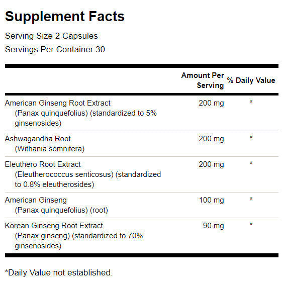 Double ginseng plus 395 mg - 60 capsules