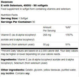 E avec sélénium 400 UI - 90 capsules de gel