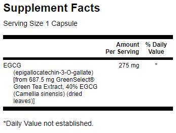 Capsules Green Tea 60 EGCG Super-Strong.