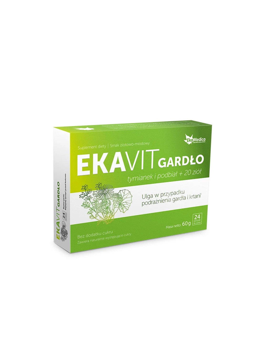 Gorge saine (formule avec thym, fenugrec et herbes) - ekavit, 24 pastilles