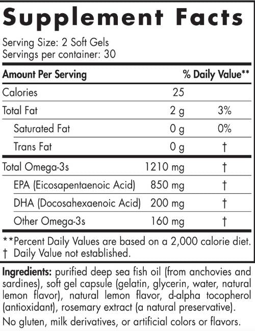 EPA 1210 mg - 60 capsules de gel