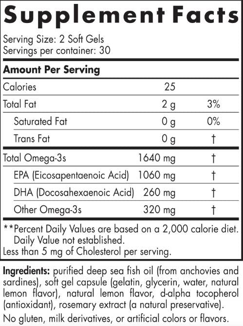 EPA XTRA 1640 mg - 60 capsules de gel