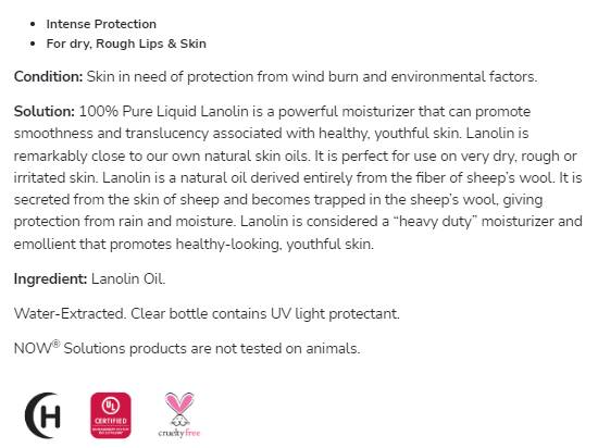 Lanoline liquide | Protection intense 100% pure - 118 ml