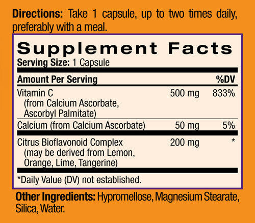 Easy-C 500mg + Bioflavonoïdes d'agrumes 120 Caps