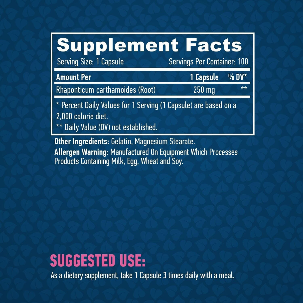 Ecdysterone 250 mg/100 Caps. - 0