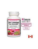 Echinamide® Zinc Lezenges | Relief mal de gorge - 60 à croquer