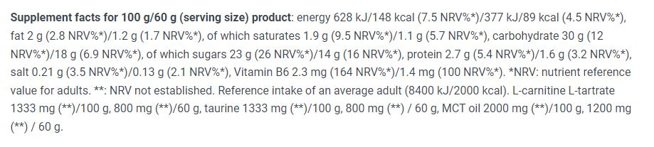 Gel énergétique/60 g