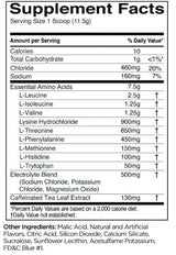 Amino essentiel 9 | Énergie avec de la caféine - 345 grammes