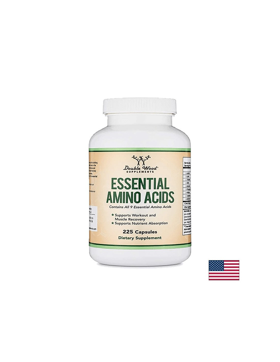 Acides aminés essentiels - Acides aminés essentiels, 225 capsules <tc>Double Wood</tc>