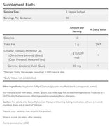 Evening Primrose Huile 1000 mg | Formule végétalienne - 90 capsules de gel