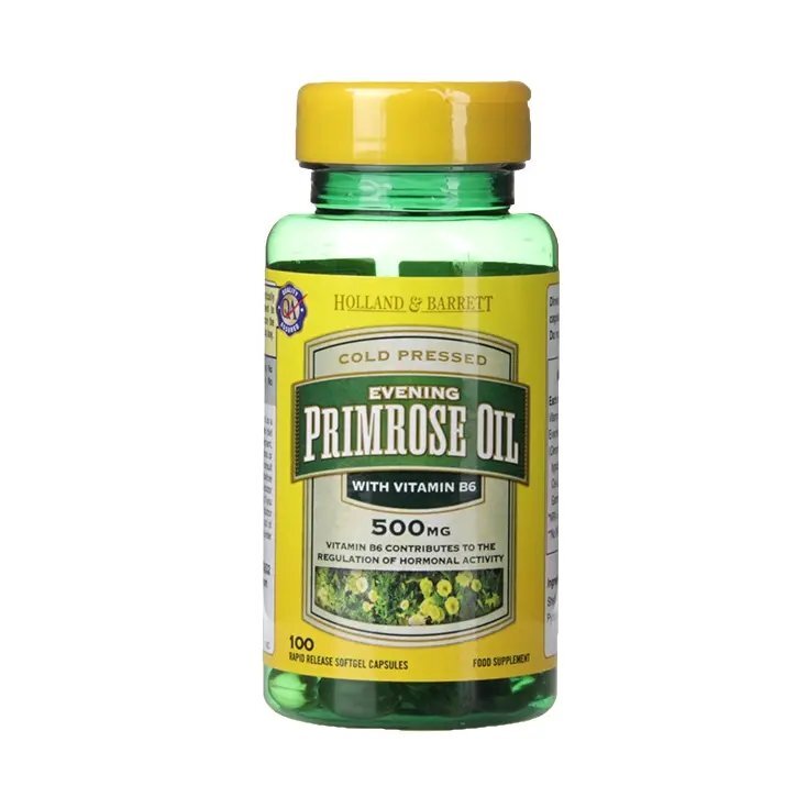 Evening Primrose Huile 500mg 100 Capsules Holland & Barrett